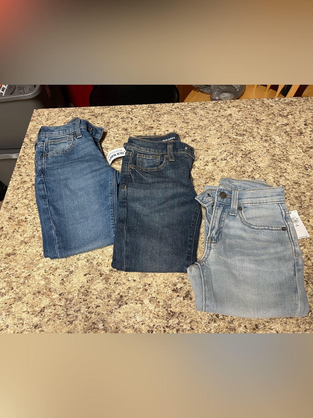 Old Navy Boys size 6 Medium and Light Blue Skinny/slim Jeans Trio